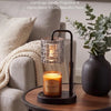 Woven Textured Glass Candle Warmer Lamp