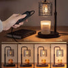 Woven Textured Glass Candle Warmer Lamp