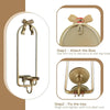 Gold Metal Bow Wall Sconce