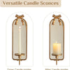Gold Metal Bow Wall Sconce