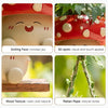 Mushroom Smiley Face Hanging Planter