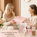 Pink Spa Relaxation Gift Basket with Blanket