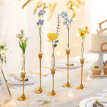Glass Bud Vase with Silicone Case