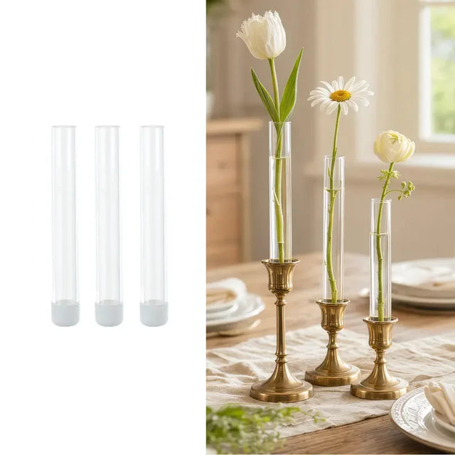 Glass Bud Vase with Silicone Case
