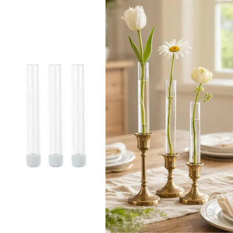 Glass Bud Vase with Silicone Case