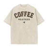 Acid Wash Coffee Graphic T-Shirt