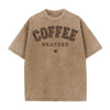 Acid Wash Coffee Graphic T-Shirt