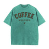 Acid Wash Coffee Graphic T-Shirt