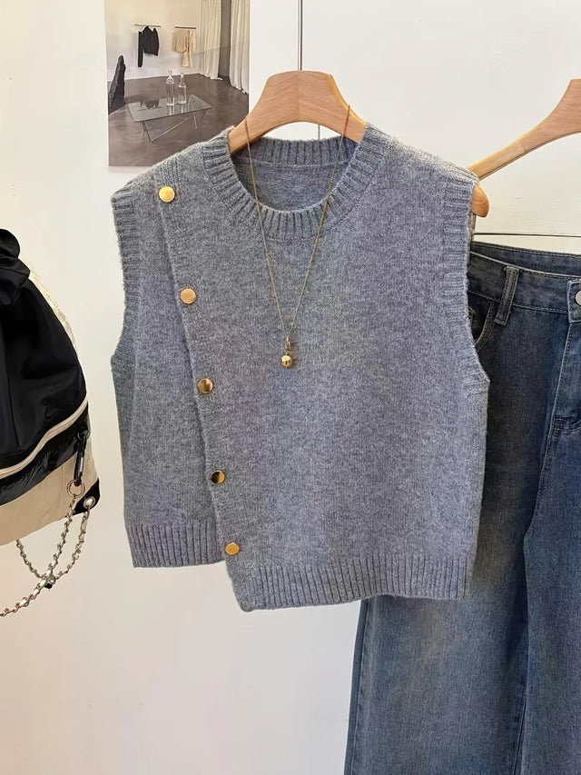 Sleeveless Knit Vest