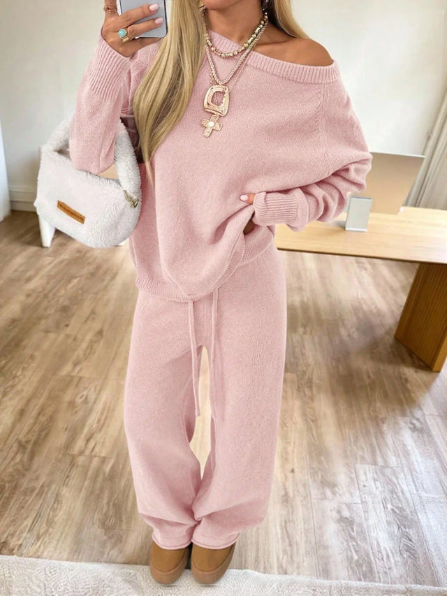 Loose Fit Knit Loungewear Set