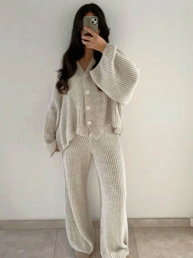 Relaxed Knit Matching Set