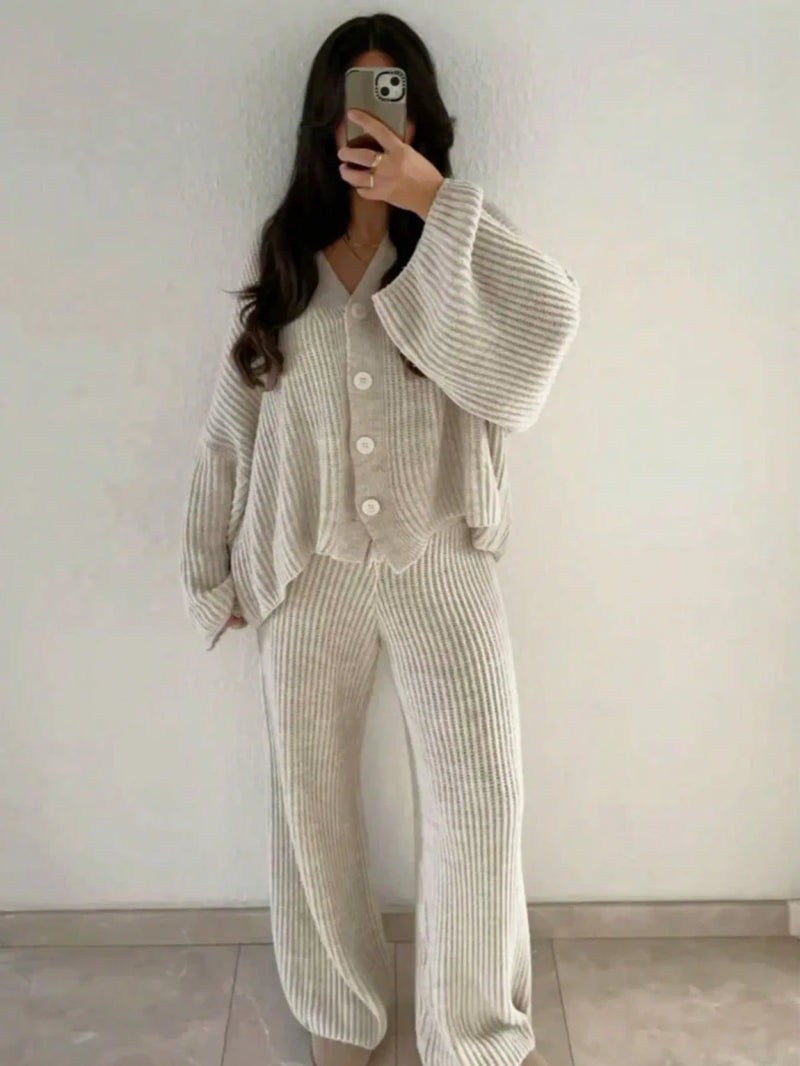 Relaxed Knit Matching Set