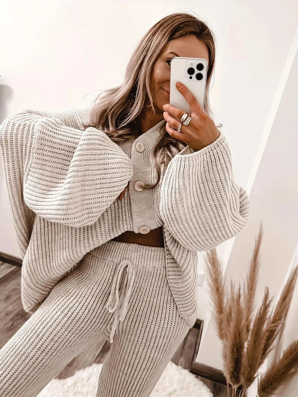 Relaxed Knit Matching Set