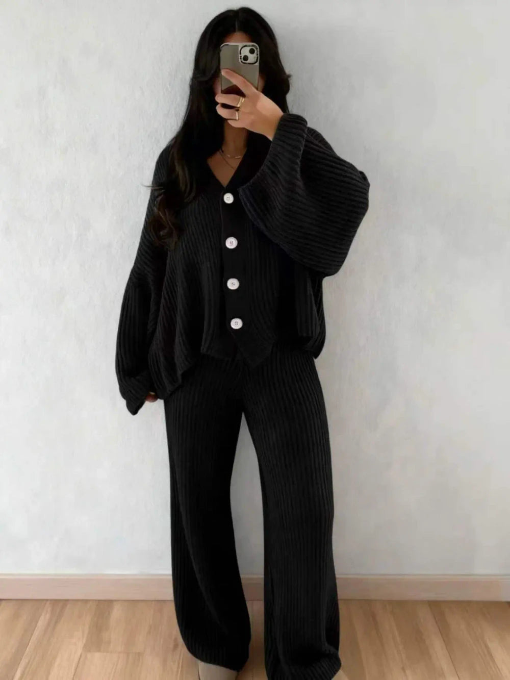 Relaxed Knit Matching Set