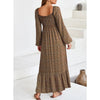 Floral Smocked Beach Maxi Dress