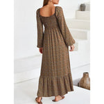 Floral Smocked Beach Maxi Dress