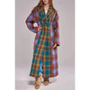 Studio Multi Plaid Trench Jacket