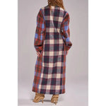 Studio Multi Plaid Trench Jacket