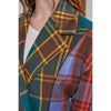 Studio Multi Plaid Trench Jacket