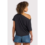 nuuds Vintage Cotton Off The Shoulder T-Shirt
