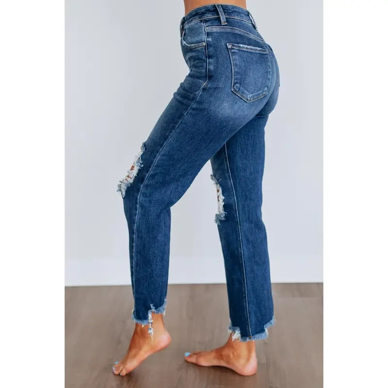 Dark Wash Stretchy Jeans