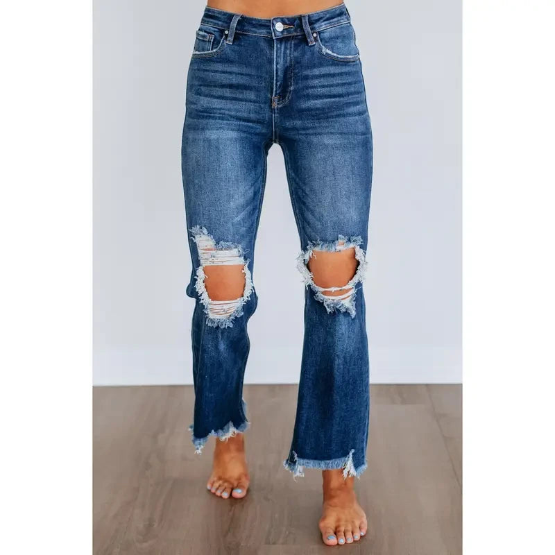 Dark Wash Stretchy Jeans