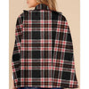 Womens Plaid Cape Jacket