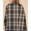 Womens Plaid Cape Jacket