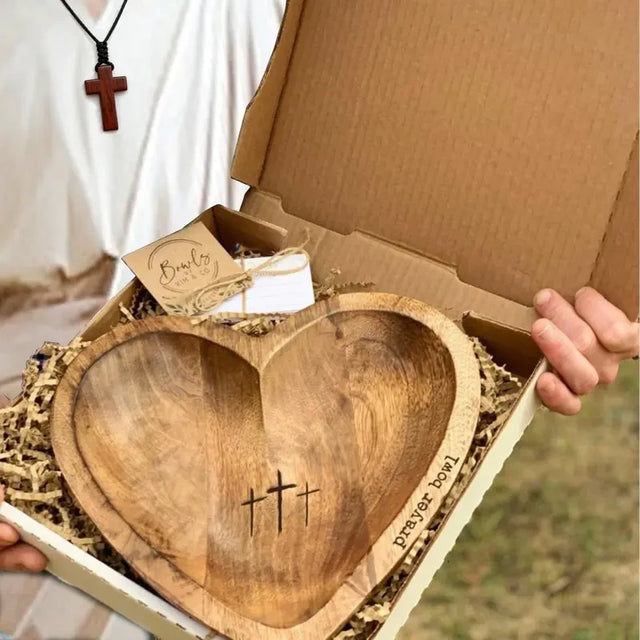 Handcrafted Wooden Prayer Bowl