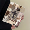 Western Leopard Patchwork Tablet Folio Case