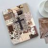 Western Leopard Patchwork Tablet Folio Case