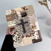 Western Leopard Patchwork Tablet Folio Case