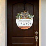 Christian Wooden Door Sign