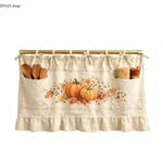 Farmhouse Ruffled Linen Oven Cover