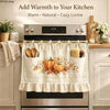 Farmhouse Ruffled Linen Oven Cover