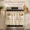 Farmhouse Ruffled Linen Oven Cover