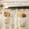 Farmhouse Ruffled Linen Oven Cover