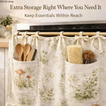 Farmhouse Ruffled Linen Oven Cover