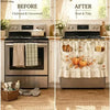 Farmhouse Ruffled Linen Oven Cover