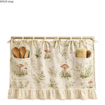 Farmhouse Ruffled Linen Oven Cover