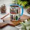 Stained Glass Floral Bookshelf Mug