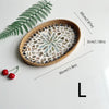 Elliptical Rattan Storage Tray