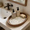 Elliptical Rattan Storage Tray