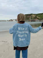 What a Friend In Jesus Denim Jacket