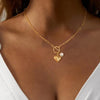Chunky Gold Heart Necklace