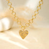 Chunky Gold Heart Necklace