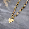 Chunky Gold Heart Necklace