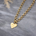 Chunky Gold Heart Necklace