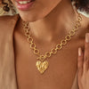 Chunky Gold Heart Necklace