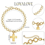 Chunky Gold Cross Necklace